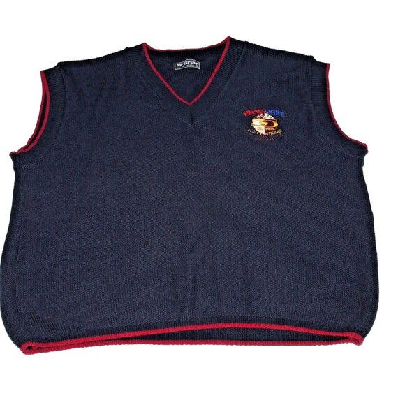 Vintage Coors Light 2XL San Francisco Forty Niners 50 Years Sweater Vest 90s USA - Picture 9 of 12